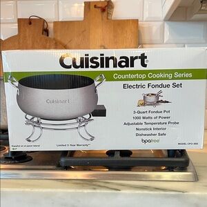 Cuisinart Silver Electric Fondue Set